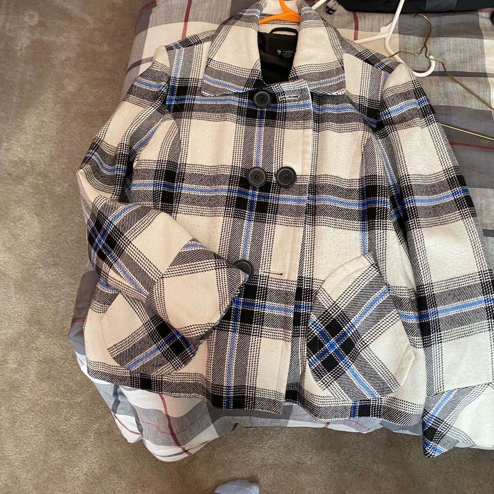 Mossimo branded plaid jacket